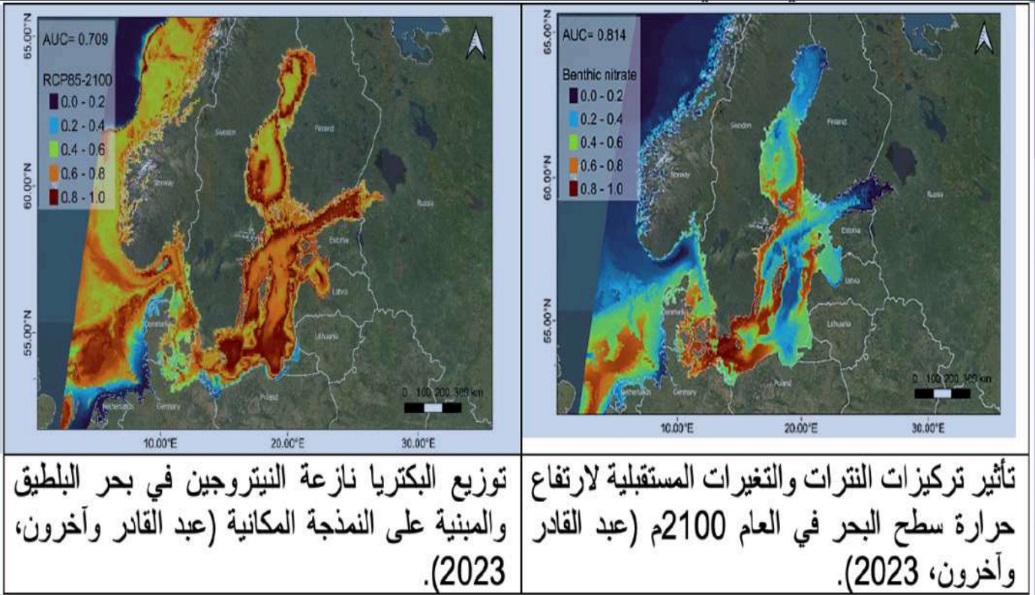 النمذجة المكانية وتطبيقاتها في الأنظمة البيئية البحرية